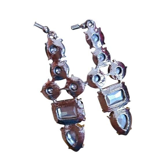 Paparazzi Colorful Gemstone Dangle Earrings, NWT - Picture 2 of 2